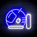 advpro-astronaut-helmet-ultra-bright-led-neon-sign-fnu0292 - White & Blue