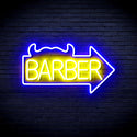 advpro-barber-sign-with-arrow-ultra-bright-led-neon-sign-fnu0294 - Blue & Yellow