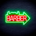 advpro-barber-sign-with-arrow-ultra-bright-led-neon-sign-fnu0294 - Green & Red