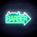 advpro-barber-sign-with-arrow-ultra-bright-led-neon-sign-fnu0294 - White & Green