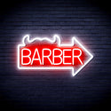 advpro-barber-sign-with-arrow-ultra-bright-led-neon-sign-fnu0294 - White & Red