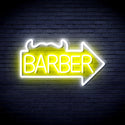 advpro-barber-sign-with-arrow-ultra-bright-led-neon-sign-fnu0294 - White & Yellow