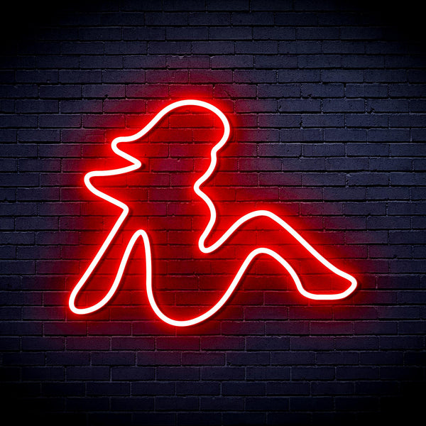 advpro-sexy-lady-ultra-bright-led-neon-sign-fnu0297 - Red