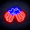 advpro-beer-mugs-ultra-bright-led-neon-sign-fnu0298 - Blue & Red