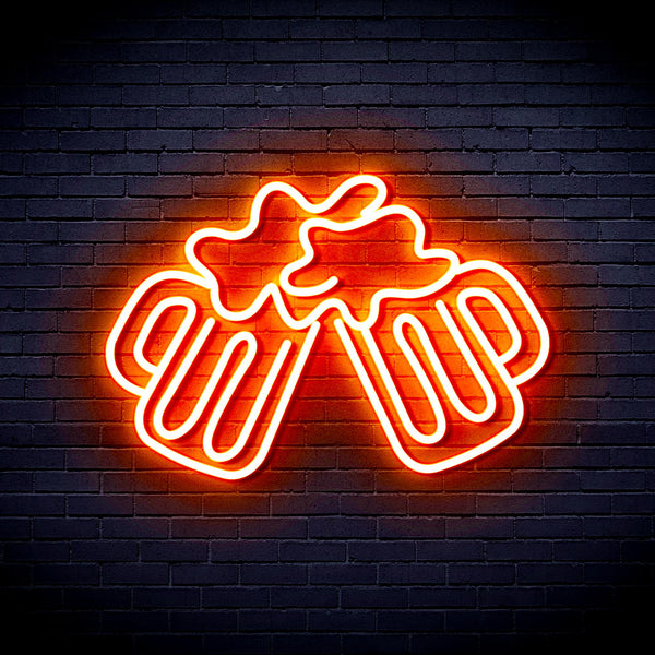 advpro-beer-mugs-ultra-bright-led-neon-sign-fnu0298 - Orange