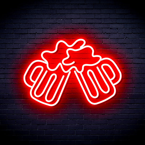advpro-beer-mugs-ultra-bright-led-neon-sign-fnu0298 - Red