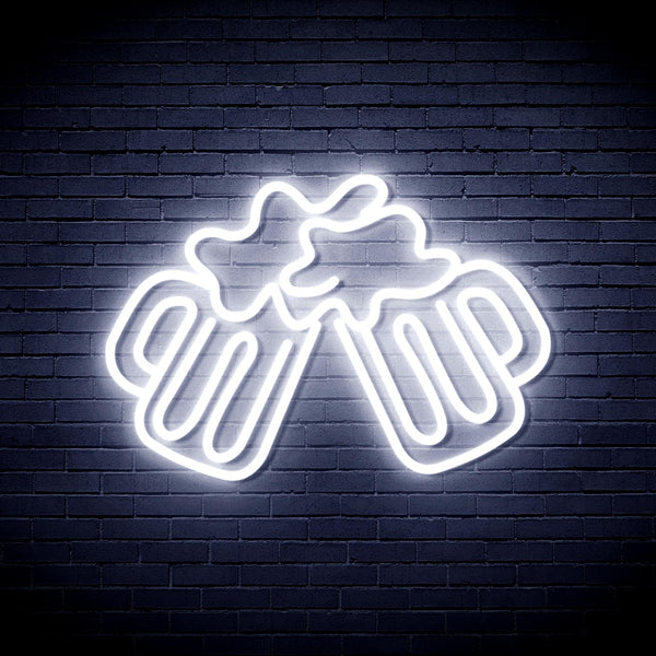advpro-beer-mugs-ultra-bright-led-neon-sign-fnu0298 - White