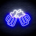 advpro-beer-mugs-ultra-bright-led-neon-sign-fnu0298 - White & Blue