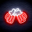 advpro-beer-mugs-ultra-bright-led-neon-sign-fnu0298 - White & Red
