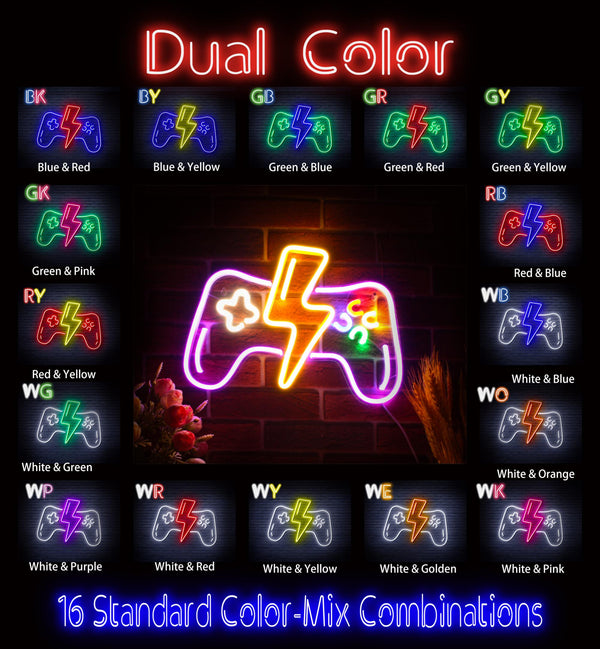 advpro-gamepad-ultra-bright-led-neon-sign-fnu0299 - Dual-Color