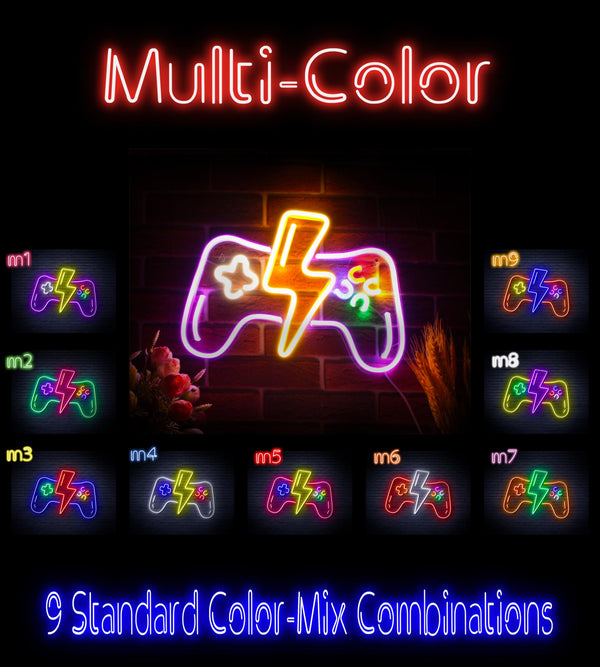 advpro-gamepad-ultra-bright-led-neon-sign-fnu0299 - Multi-Color
