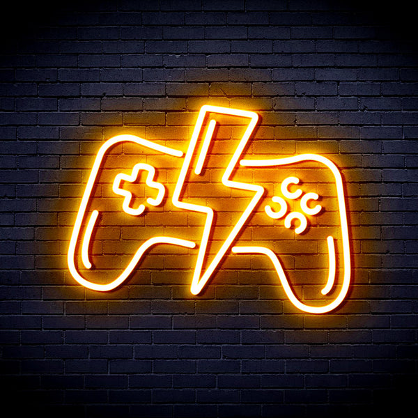 advpro-gamepad-ultra-bright-led-neon-sign-fnu0299 - Golden Yellow