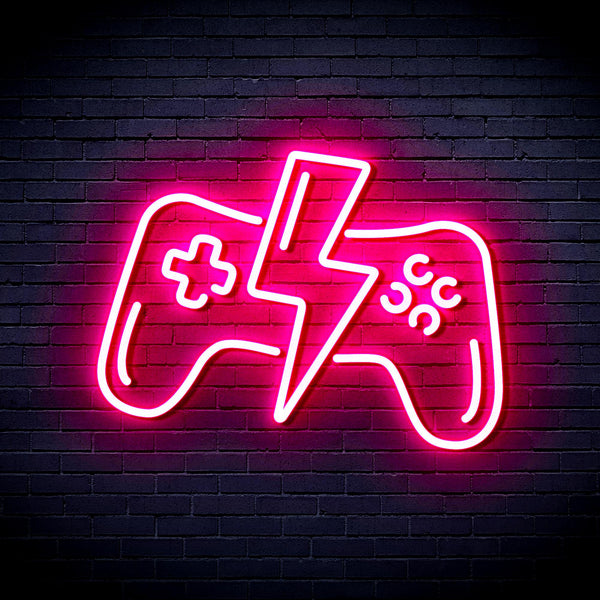 advpro-gamepad-ultra-bright-led-neon-sign-fnu0299 - Pink