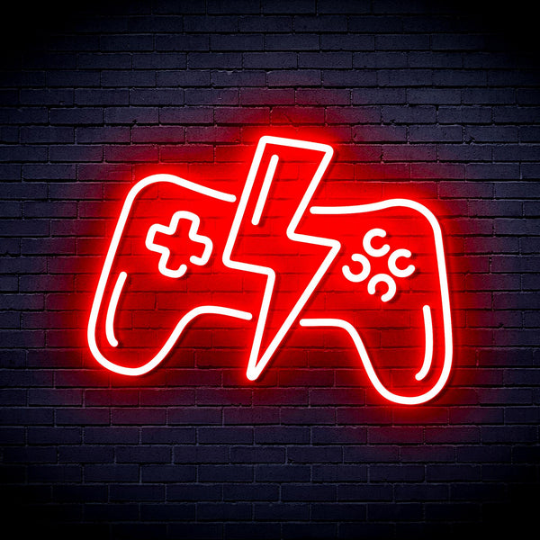 advpro-gamepad-ultra-bright-led-neon-sign-fnu0299 - Red