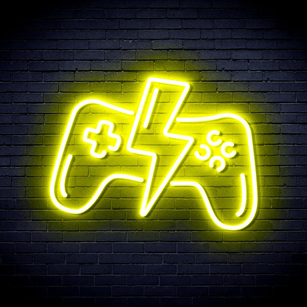 advpro-gamepad-ultra-bright-led-neon-sign-fnu0299 - Yellow