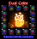 advpro-beer-mug-ultra-bright-led-neon-sign-fnu0302 - Dual-Color