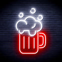 advpro-beer-mug-ultra-bright-led-neon-sign-fnu0302 - White & Red