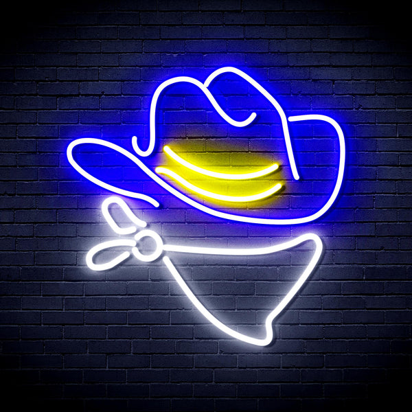 advpro-cowboy-hat-ultra-bright-led-neon-sign-fnu0303 - Multi-Color 5