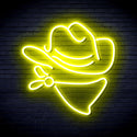 advpro-cowboy-hat-ultra-bright-led-neon-sign-fnu0303 - Yellow
