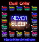 advpro-never-sleep-ultra-bright-led-neon-sign-fnu0306 - Dual-Color