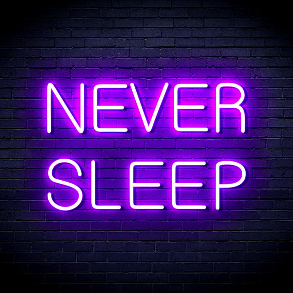 advpro-never-sleep-ultra-bright-led-neon-sign-fnu0306 - Purple