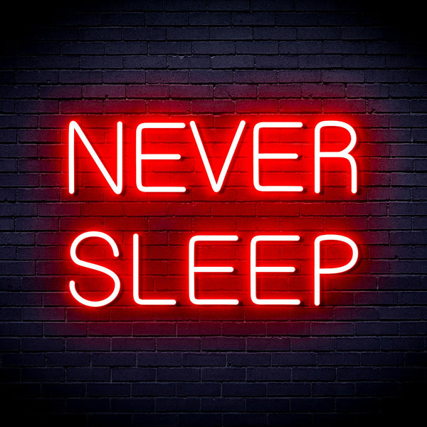 advpro-never-sleep-ultra-bright-led-neon-sign-fnu0306 - Red