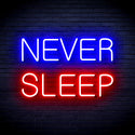 advpro-never-sleep-ultra-bright-led-neon-sign-fnu0306 - Red & Blue