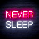 advpro-never-sleep-ultra-bright-led-neon-sign-fnu0306 - White & Pink