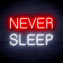 advpro-never-sleep-ultra-bright-led-neon-sign-fnu0306 - White & Red