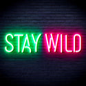 advpro-stay-wild-ultra-bright-led-neon-sign-fnu0307 - Green & Pink