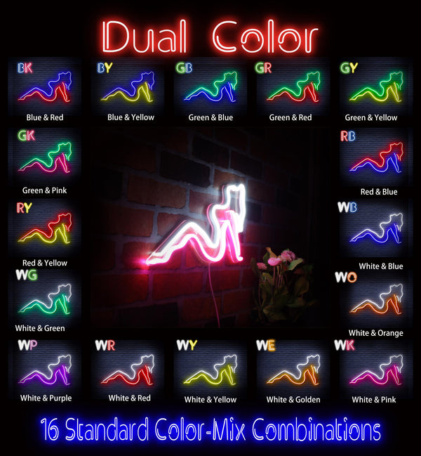 advpro-sexy-lady-ultra-bright-led-neon-sign-fnu0309 - Dual-Color