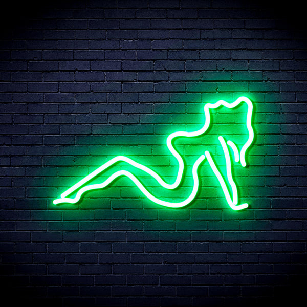 advpro-sexy-lady-ultra-bright-led-neon-sign-fnu0309 - Green