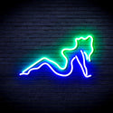 advpro-sexy-lady-ultra-bright-led-neon-sign-fnu0309 - Green & Blue