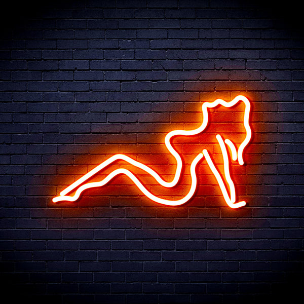 advpro-sexy-lady-ultra-bright-led-neon-sign-fnu0309 - Orange
