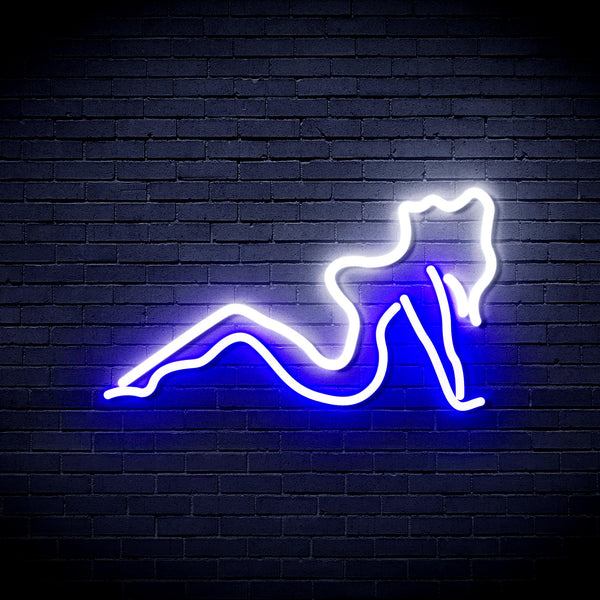 advpro-sexy-lady-ultra-bright-led-neon-sign-fnu0309 - White & Blue