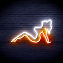 advpro-sexy-lady-ultra-bright-led-neon-sign-fnu0309 - White & Orange