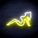 advpro-sexy-lady-ultra-bright-led-neon-sign-fnu0309 - White & Yellow