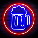 advpro-beer-mug-in-circle-ultra-bright-led-neon-sign-fnu0311 - Blue & Red