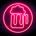 advpro-beer-mug-in-circle-ultra-bright-led-neon-sign-fnu0311 - Pink