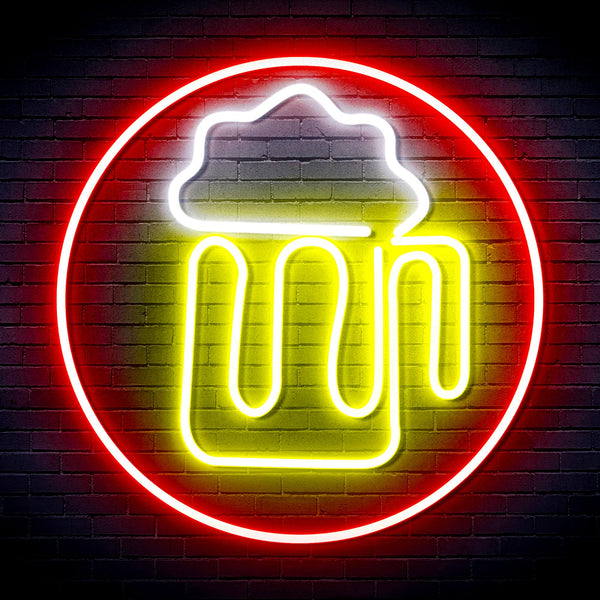 advpro-beer-mug-in-circle-ultra-bright-led-neon-sign-fnu0311 - Multi-Color 1