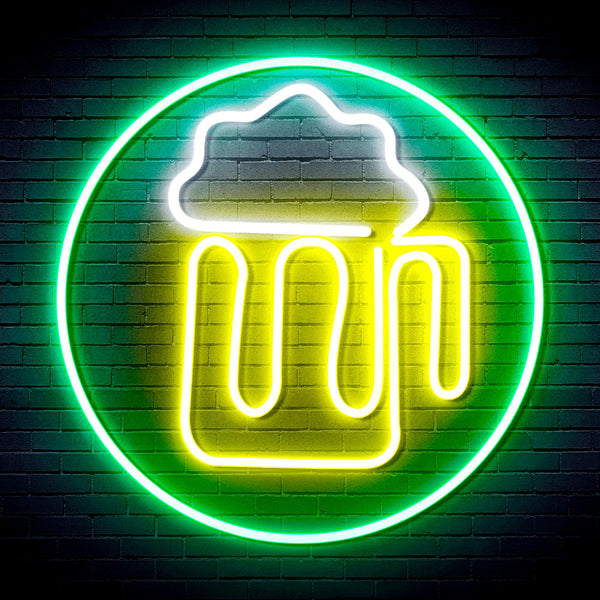 advpro-beer-mug-in-circle-ultra-bright-led-neon-sign-fnu0311 - Multi-Color 5