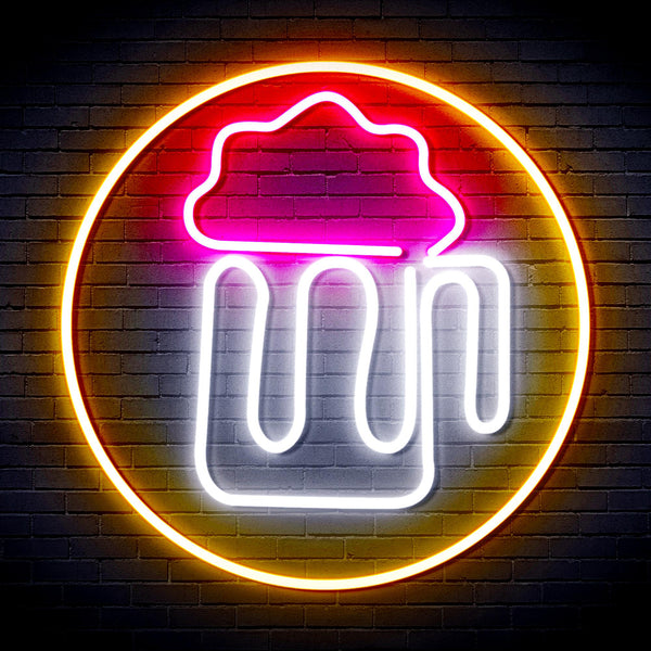 advpro-beer-mug-in-circle-ultra-bright-led-neon-sign-fnu0311 - Multi-Color 8
