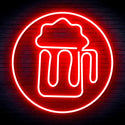advpro-beer-mug-in-circle-ultra-bright-led-neon-sign-fnu0311 - Red
