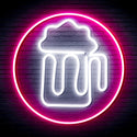 advpro-beer-mug-in-circle-ultra-bright-led-neon-sign-fnu0311 - White & Pink