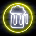 advpro-beer-mug-in-circle-ultra-bright-led-neon-sign-fnu0311 - White & Yellow