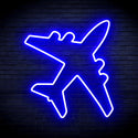 advpro-aeroplane-ultra-bright-led-neon-sign-fnu0314 - Blue