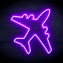 advpro-aeroplane-ultra-bright-led-neon-sign-fnu0314 - Purple