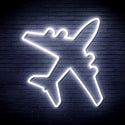 advpro-aeroplane-ultra-bright-led-neon-sign-fnu0314 - White