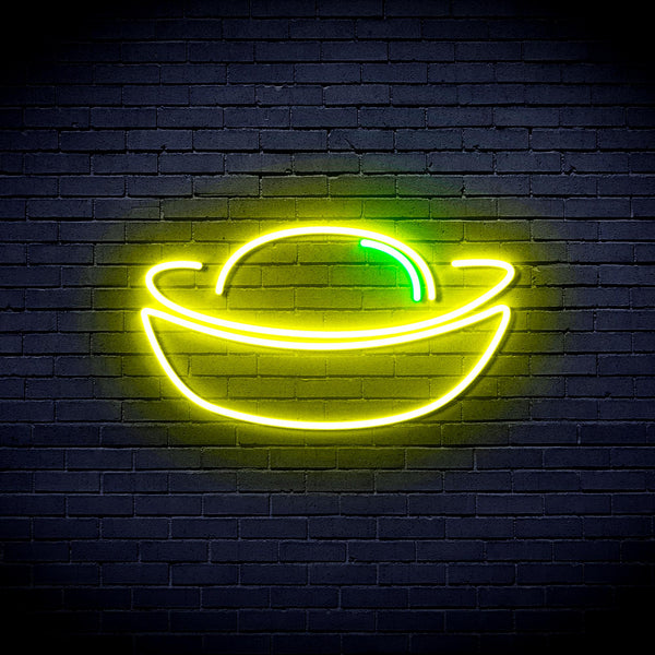 advpro-gold-ingot-ultra-bright-led-neon-sign-fnu0316 - Green & Yellow