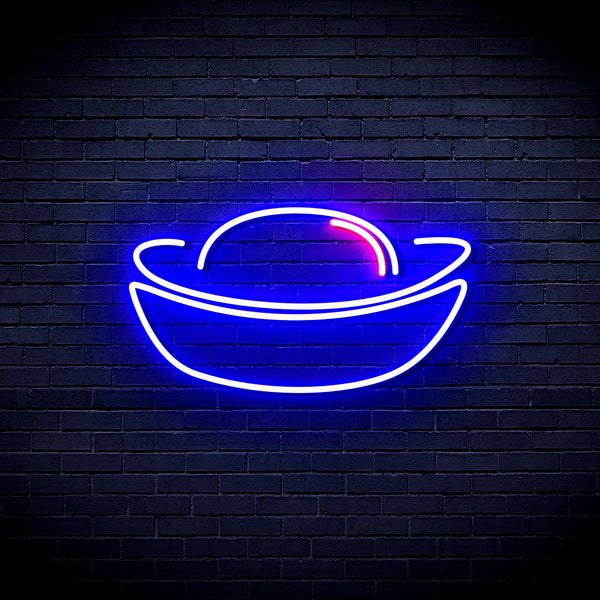 advpro-gold-ingot-ultra-bright-led-neon-sign-fnu0316 - Red & Blue